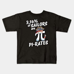 3,14% are Pirates Pi Sailor Funny Math Design Kids T-Shirt